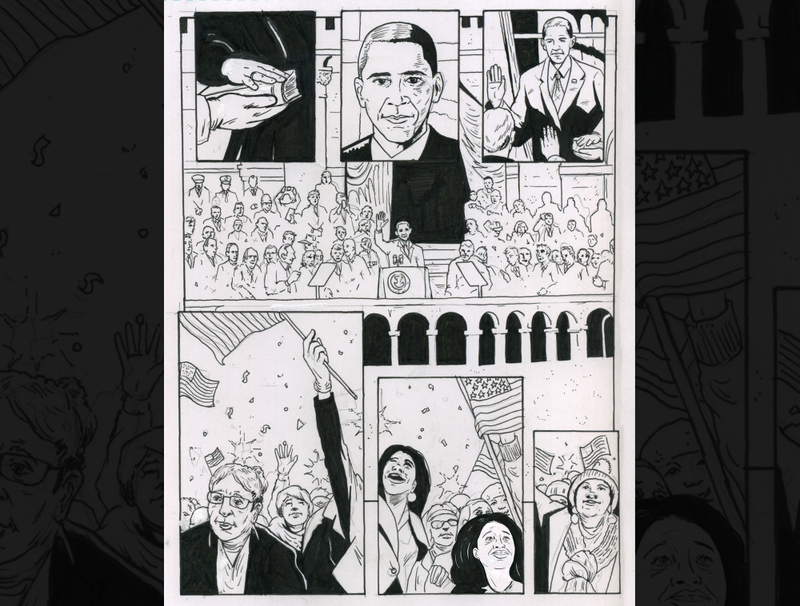 Illustration for article titled Obama Sends Publisher Collection Of Pages For Presidential Graphic Novel